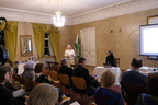 Kõpu kiriku altariseina taasavamisele pühendatud konverents Kõpu mõisas.
