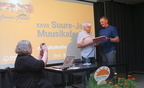XXVII Suure-Jaani Muusikafestival. Lõunatunnis Rein Vendla, moderaator Leili Kuusk